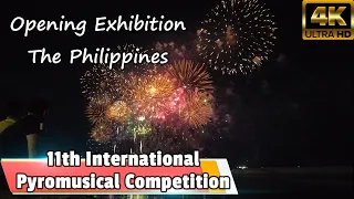 11th International Pyromusical Competition at SM Mall of Asia - Opening Exhibition Philippines [4k]