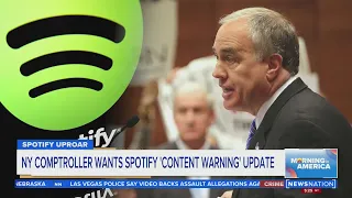 New York comptroller requests Spotify 'content warning' update |  Morning in America