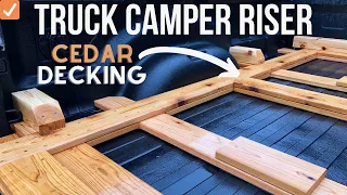 Homemade Truck Camper Riser / Platform - The Camper Stays Put!!