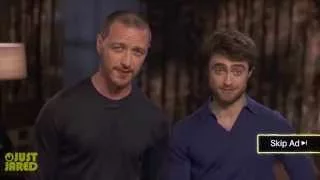 Daniel Radcliffe & James McAvoy Film Funny Skippable Ads for 'Victor Frankenstein' Trailer
