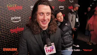 Rory Culkin plays "Marcus" in "SWARM" arrives looking cool at the Los Angeles Premiere