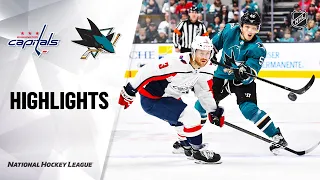 NHL Highlights | Capitals @ Sharks 12/3/19