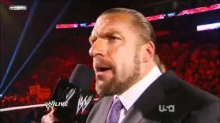 WWE Raw 26/09/11 Triple H Explaining why He fired Miz and R-Truth