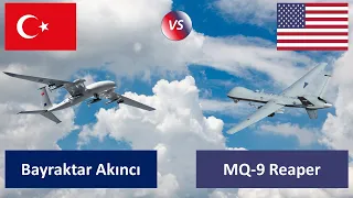 Bayraktar Akıncı vs MQ 9 Reaper