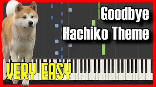 🎹 How to Play Goodbye - Hachiko Theme ✔️ | 【2022】Easy Slow Piano Tutorial (Synthesia)