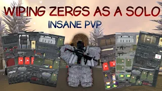 WIPING ZERGS AS A SOLO - Apocalypse Rising 2 (Roblox)