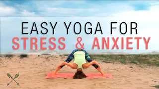 Easy Yoga For Stress Relief ☀ Relax & Let Go | Lozenec