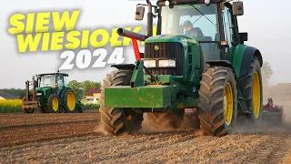 ✩ Siew wiesiołka 2024 ✩ John Deere 6630 & John Deere 5080 ✔