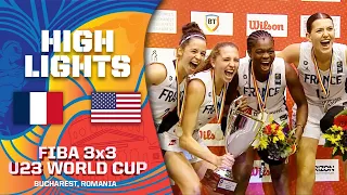 France v USA | Women FINAL | Highlights | FIBA 3x3 U23 World Cup 2022