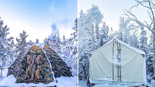 Russian Bear tent takes on a Canvas HOT tent