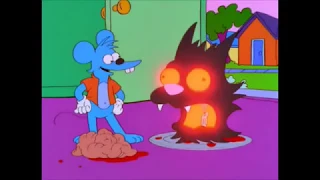 Bart & Lisa Gets Trapped Inside The Itchy And Scratchy Show