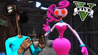 SIREN HEAD CAÇANDO a MOMMY LONG LEGS no GTA 5 ! ( Poppy Playtime 2 )