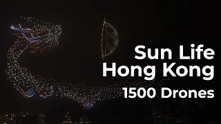 1500 Drone Show in Hong Kong