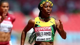 Shelly ann Fraser Pryce 100m final 2015 Beijing