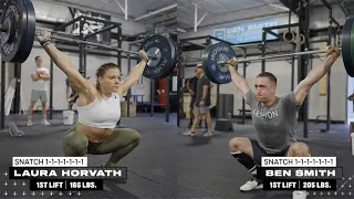 Snatch WOD Demo With Ben Smith and Laura Horvath