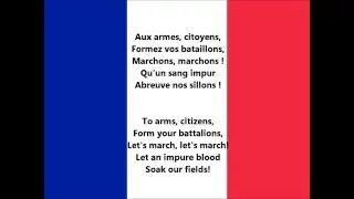 La Marseillaise - Anthem of France (lyrics)