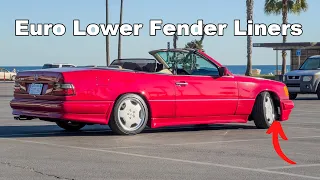 W124 Euro Lower Fender Liners