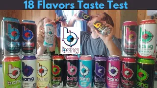 18 Flavors of BANG taste test & energy drink info