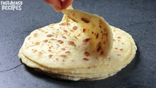 Flatbread is tastier than bread - if you have FLOUR, POTATOES, SALT at home! No yeast, No oven!