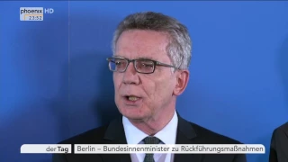 Rückführungsmaßnahmen: Rede von Thomas de Maizière am 20.02.2017