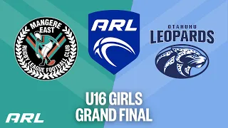 ARL U16 Girls Grand Final | Mangere East Elite Queenz v Otahuhu Blue Angels | 2023 ARL GF Series