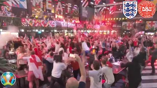 Crazy England Fan Reactions To Kane's Winning Goal Against Denmark To Reach The EURO Final
