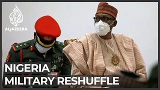 Nigerian President Buhari replaces top military commanders