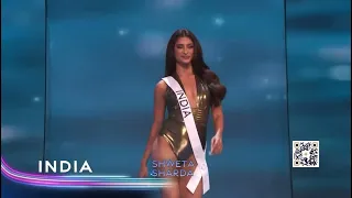 Blaze of brilliance: Shweta Sharda stuns in swimwear, setting ablaze the stage at Miss Universe 2023