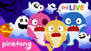 [LIVE] 🔴TODAS las Mejores Canciones Infantiles de Halloween🎃 | Pinkfong Baby Shark en español