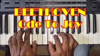Beethoven Ode To Joy Easy Piano Tutorial - How To Play
