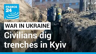 From trenches to camouflage nets, Ukraine civilians join defence efforts • FRANCE 24 English