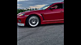 Big turbo RB25 Mazda RX-8 Madness! Burnouts, flybys, donuts