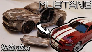 MUSTANG Restauración auto a escala/ FORD MUSTANG Abandoned scale car restoration