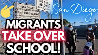 Migrants TAKE OVER School in San Diego California!!