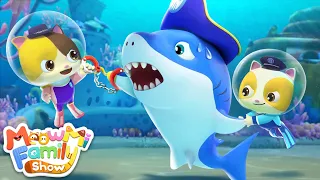 Police Officer and Missing Shark | Kids Cartoon | Kids Song | MeowMi Family Show