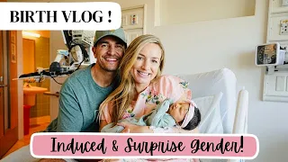 BIRTH VLOG | First Pregnancy | Induced at 40 Weeks | Surprise Gender!