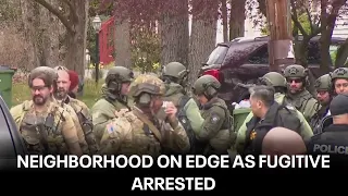 Fugitive arrested after more than 24-hour standoff