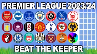 Beat The Keeper - Premier League 2023/24 - Algodoo Marble Race