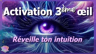 30 MIN 💫 3ème œil et intuition 💫 Réveille ton intuition💫 Activation 5D 🎧 Soin de Lumière d'Ascension