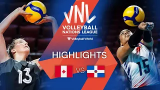 🇨🇦 CAN vs. 🇩🇴 DOM - Highlights Week 1 | Women's VNL 2022