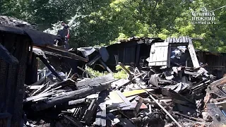 Снос бесхозных сараев и гаражей в Нижнем Новгороде