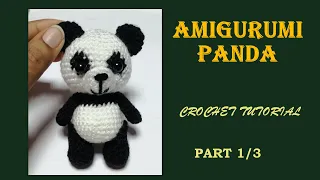 how to crochet  panda ||amigurumi panda a crochet paso a paso ||how to crochet amigurumi animal