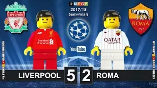 Liverpool vs Roma 5-2 • Semi-finals Champions League 2018 (24/04) Goals Highlights Lego Football