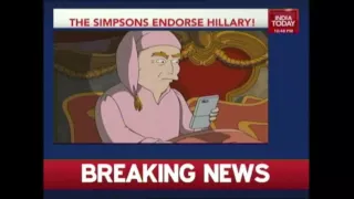 'The Simpsons' Endorse Hillary Clinton