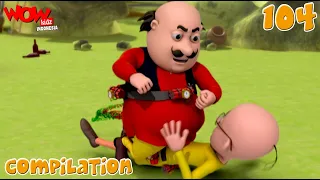 Motu Patlu Bahasa Indonesia | Kompilasi 104 | Cerita Animasi Lucu | WowKidz Indonesia | #spot