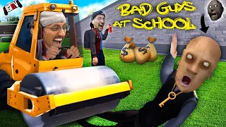 GET RICH for being a BAD GUY At SCHOOL!  FGTeeV classmates with Grandpa from Granny (Funny Game)