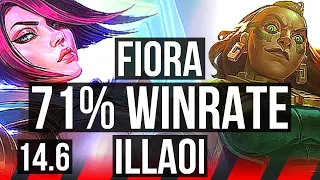 FIORA vs ILLAOI (TOP) | 71% winrate, 9 solo kills, 15/4/8 | BR Master | 14.6