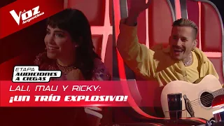 Lali, Mau y Ricky cantaron: "Mi mala" - La Voz Argentina 2022