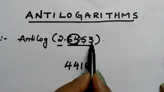 Easy way to find Antilogarithms