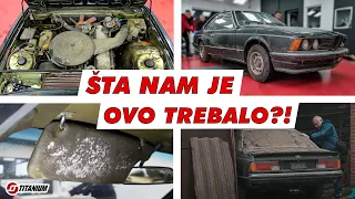 PRVO PRANJE POSLE 25 GODINA! BMW E24 - Serija 6 - Titanium Beograd